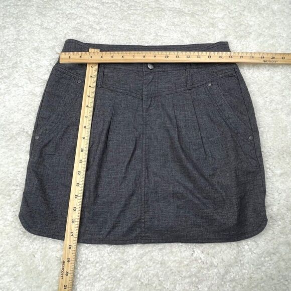 Prana Lizabeth Skirt Charcoal Gray NEW - Picture 14 of 15